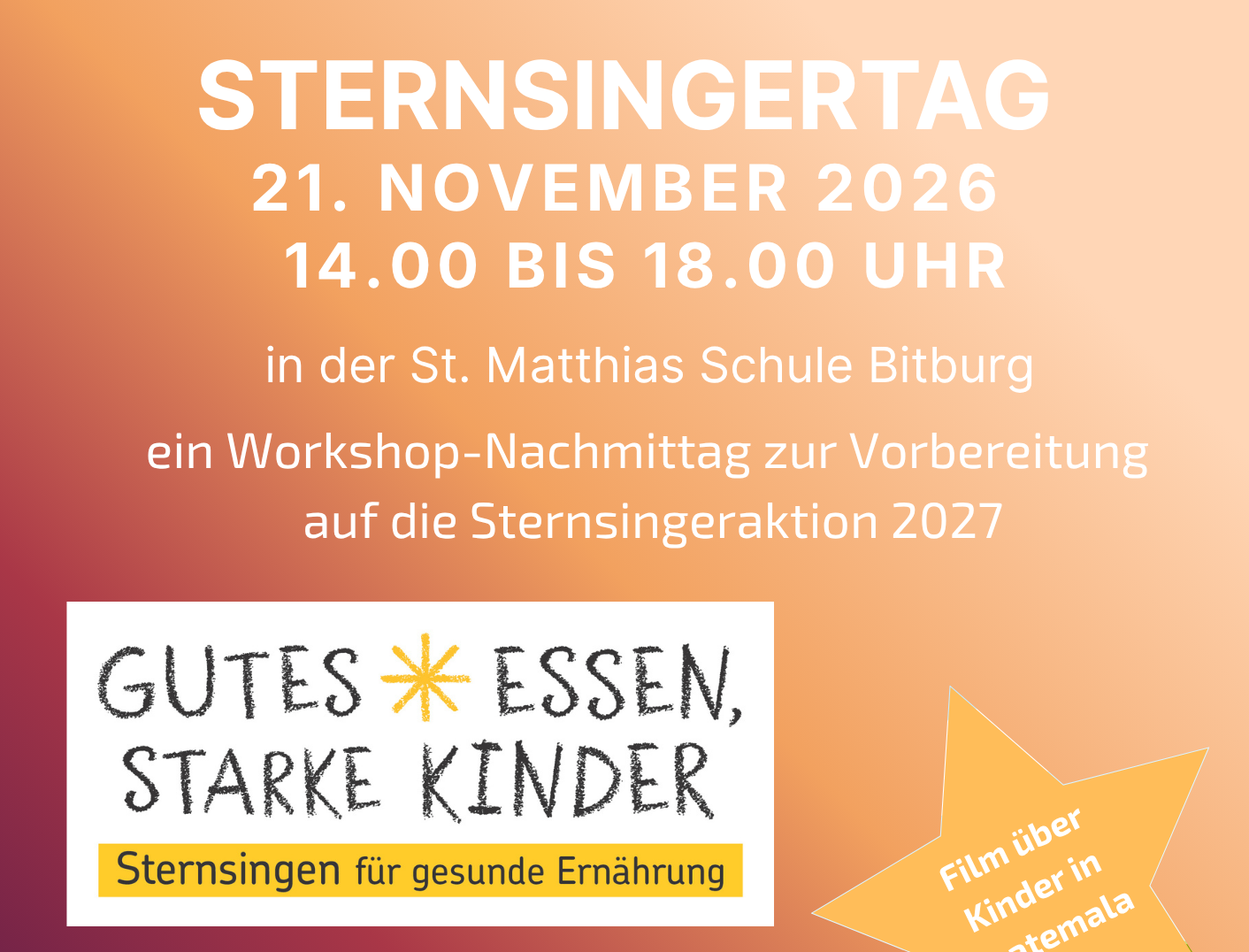 Veranstaltungen im Pastoralen Raum Bitburg